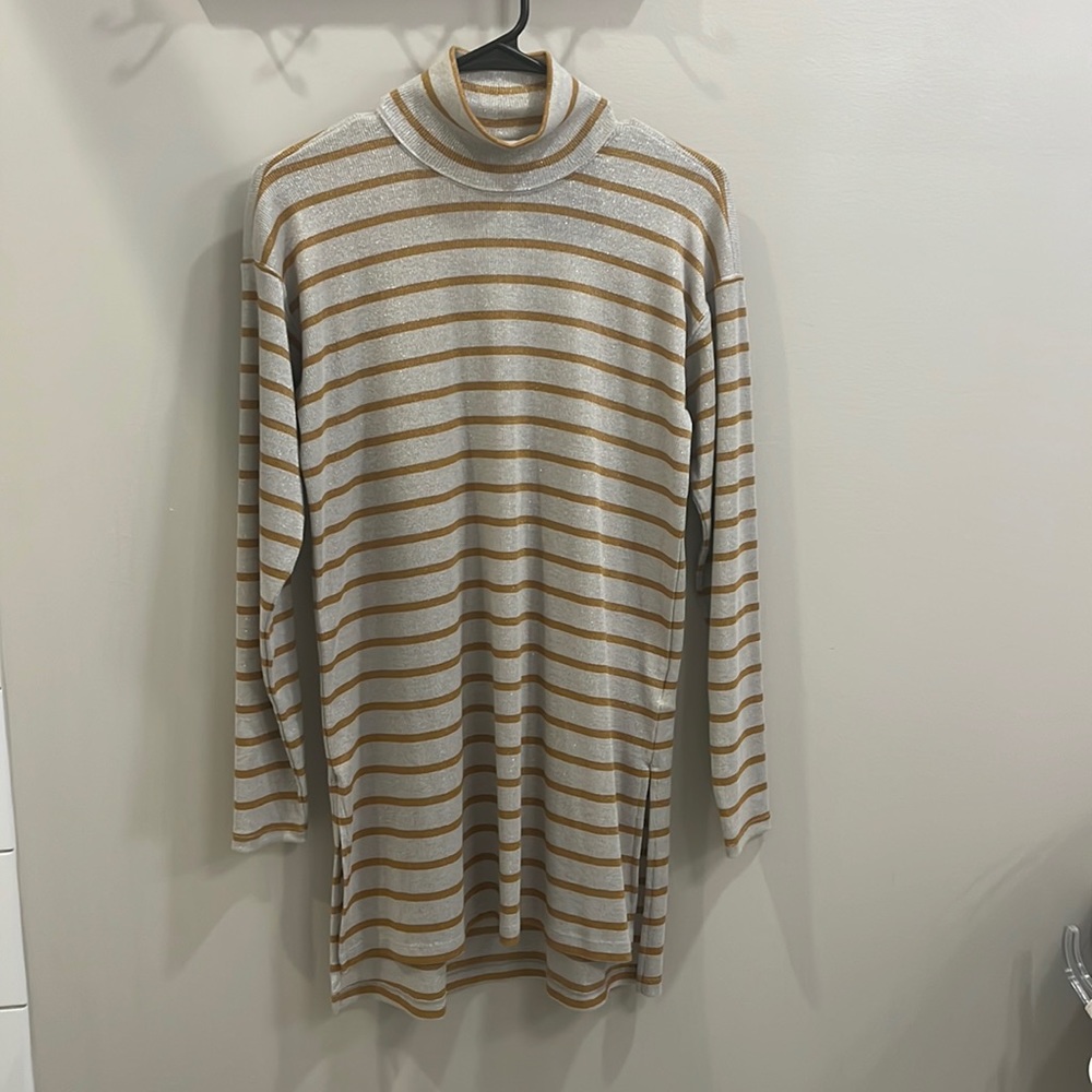 Vanessa Virginia gold and silver dress